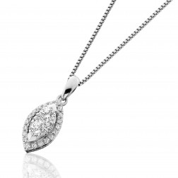 Endless Diamond Marquise Necklace