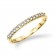 14K YG Lds Dia MP Wed Band Linear Ring